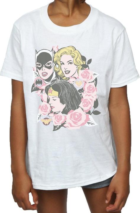 Immagine prodotto Super Powers Floral Frame Maglietta Ragazze (152, 158)