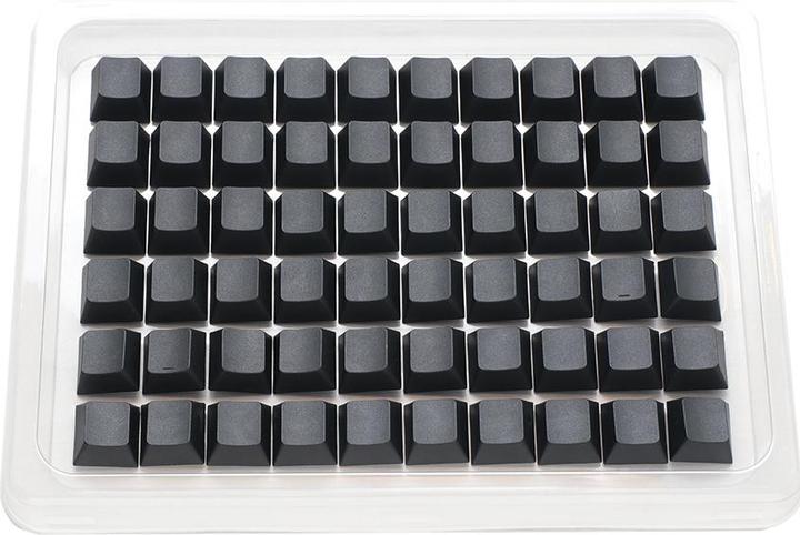 Ducky Blank Black PBT Set, profil MDA - 133 Keycaps