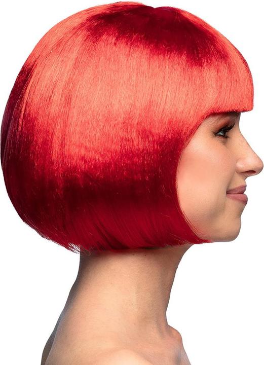 Actual product image Fasnacht Wig Cabaret red