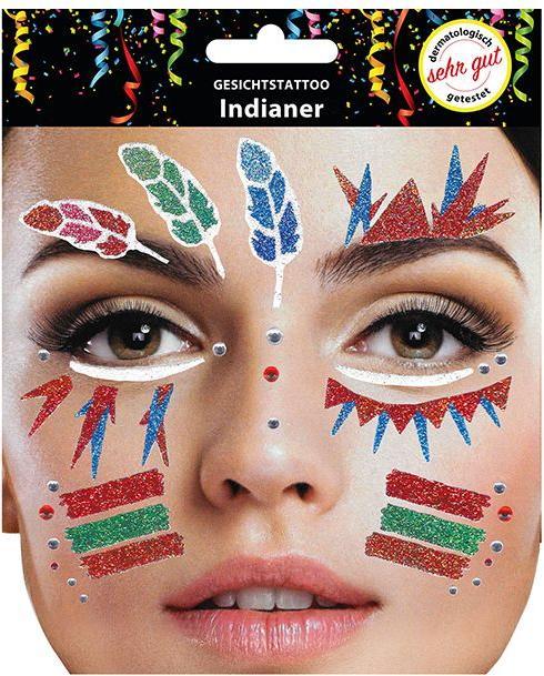Actual product image Sombo Tatouage du visage Indiens