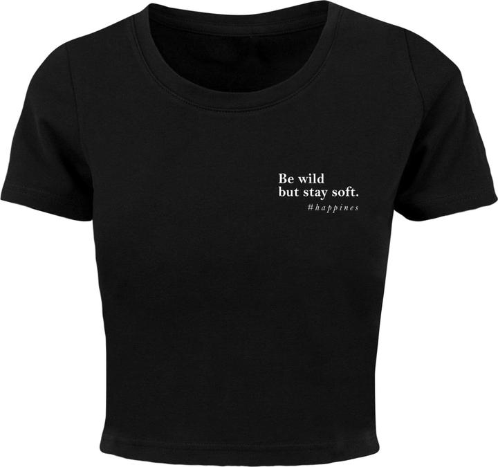 Produktbild Merchcode Ladies Happines Cropped Tee - 118943 (L)