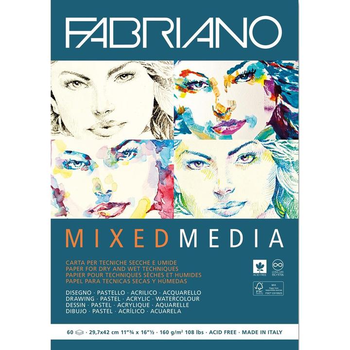 Actual product image Fabriano mixed media (A3, Plain)