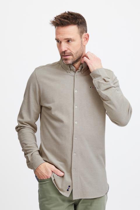 Actual product image FQ1924 FQSteven piqué knitted LS shirt 21900613 (S)