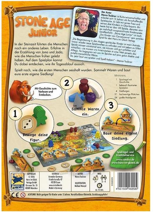 Image du produit Hans im Glück HIGD1012 - Stone Age Junior - Jeu de société, pour 2-4 joueurs, à partir de 5 ans (DE Edition) (Allemand)