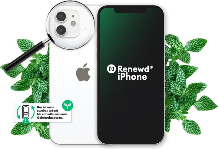 Produktbild Renewd iPhone 12 (64 GB, Weiss, 6.10", 12 Mpx, Dual SIM, A / Wie neu)