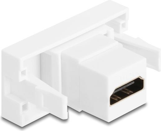 Produktbild Delock Easy 45 Modul HDMI Buchse zu HDMI Buchse 4K 60Hz weiss (Antennenkabel)