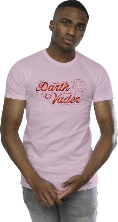 Actual product image Star Wars Mens Obi-Wan Kenobi Darth Vader Ribbon Font T-Shirt (XL)