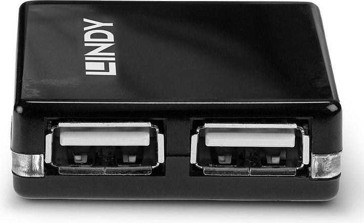 Produktbild Lindy USB 2.0 Mini Hub (USB-A, 2 Ports)