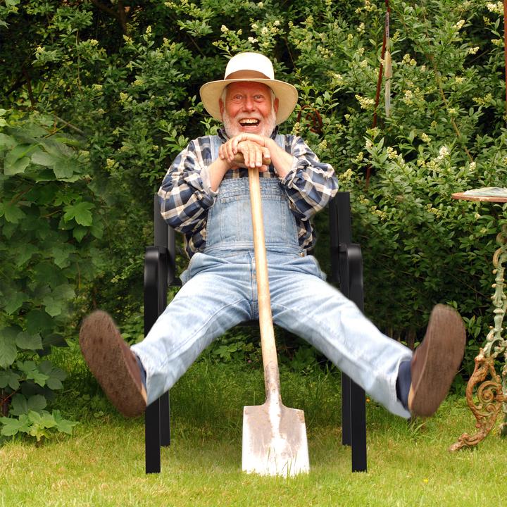 Actual product image Relaxdays Garden chair metal