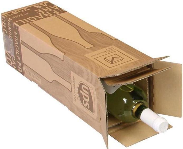 Actual product image Transpak Bottle carton PTZ 2-wall dimensions 107x107x390mm quality 2.3BC brown postage stamped brown (20 x)