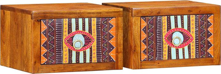 Produktbild VidaXL Nachttische 2 Stück 35x30x22 cm Massivholz Akazie