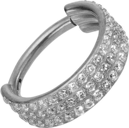 Actual product image Bijouteria Ear piercing (Titanium, Crystal)