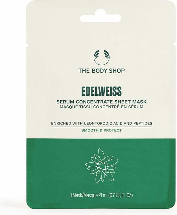 Produktbild Body Shop EDELWEISS serum concentrate sheet mask 1 u (21 ml)