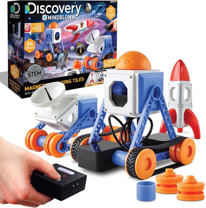 Actual product image Magni Magnetic tiles 34 pieces with remote control