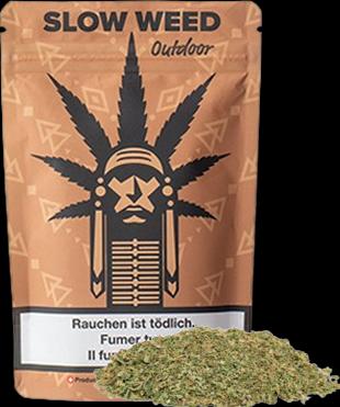 Actual product image SlowWeed Crunch Erdbeeren • CBD Trim Outdoor (Outdoor)