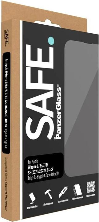Produktbild Safe. Displayschutz Case Friendly iPhone 6/6s/7/8/SE (2020/2022) (1 Stück, Apple iPhone 6s, Apple iPhone 7, Apple iPhone SE (3rd Gen), Apple iPhone SE (2nd Gen), Apple iPhone 6, Apple iPhone 8)