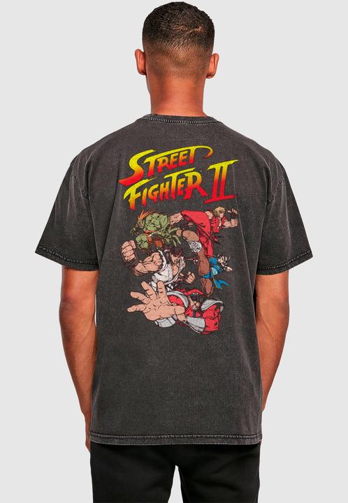 Actual product image Merchcode Streetfighter II Roster Oversize Tee - 187843 (XXL)