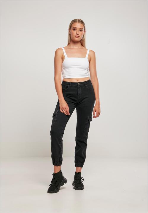 Produktbild Urban Classics Ladies Organic Stretch Denim Cargo Pants (34)