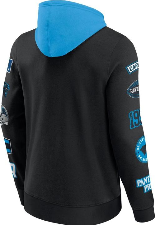 Immagine prodotto Fanatics Felpa con cappuccio con stampa sulle maniche dei Carolina Panthers NFL - M (M)