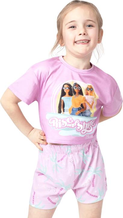 Produktbild Barbie Schlafanzug mit Shorts Mädchen (128)