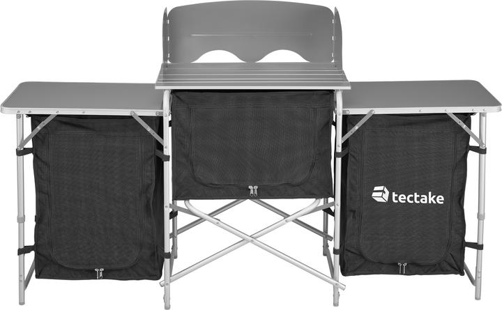 Actual product image tectake Camping kitchen 172x52x104cm
