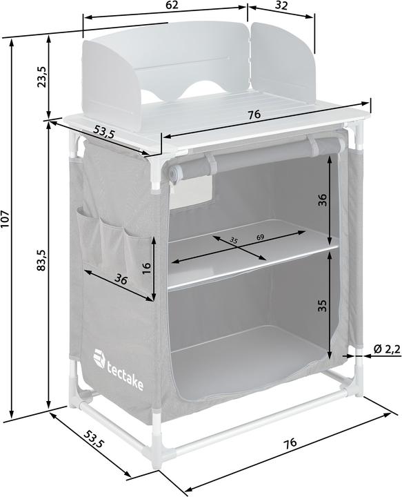 Immagine prodotto tectake Cucina da campeggio
