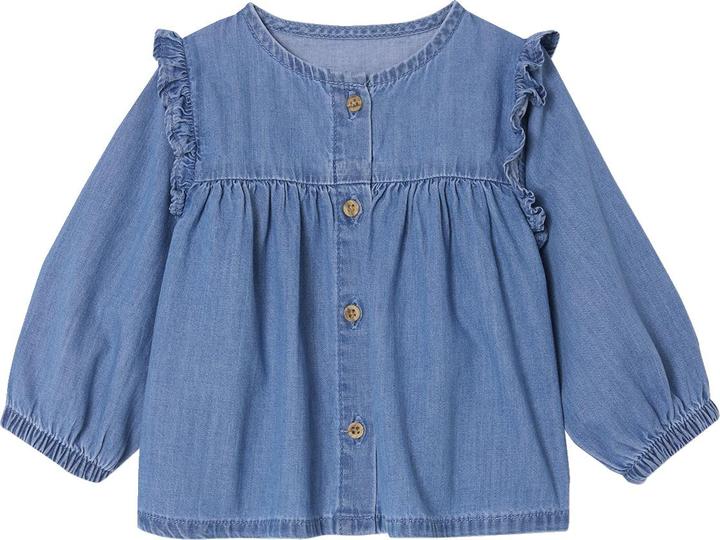 Produktbild Vertbaudet Baby Bluse aus Light-Denim (68)