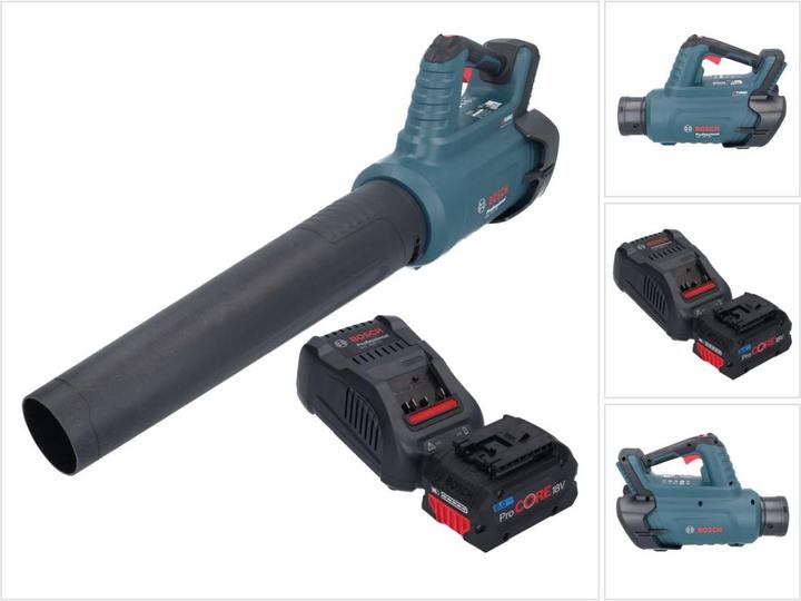 Bosch Professional Bosch GBL 18V-750 Professional Battery Blower 18 V BITURBO Brushless + 1x ProCORE battery 8.0 Ah + (Rechargeable battery operated, Leaf blower)