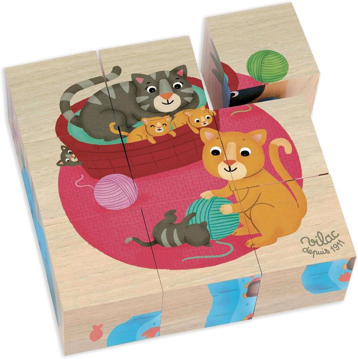 Image du produit Vilac Puzzle cubique "Animaux (9 pièces)