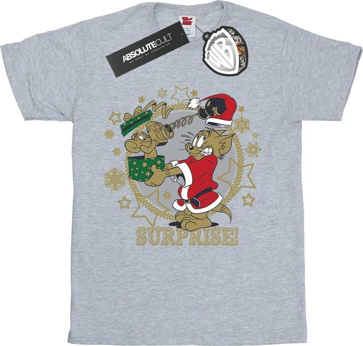 Immagine prodotto Tom & Jerry Christmas Surprise Maglietta Ragazze (116)