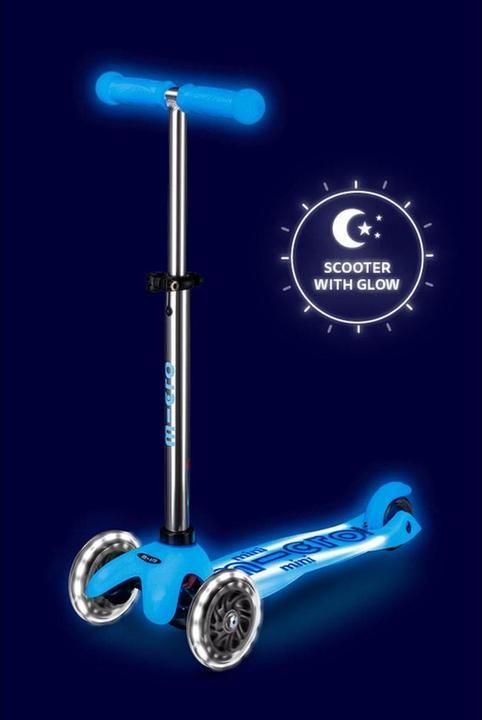 Produktbild Micro Scooter Mini Deluxe Glow Plus LED Blau