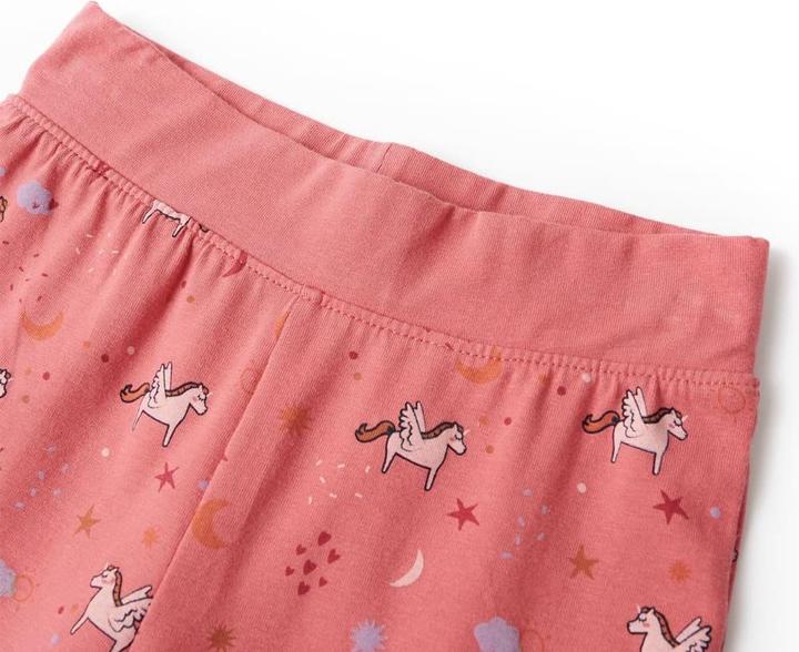 Image du produit VidaXL Pyjama pour enfant manches longues rose foncé 140,Matériau : 95 (140)