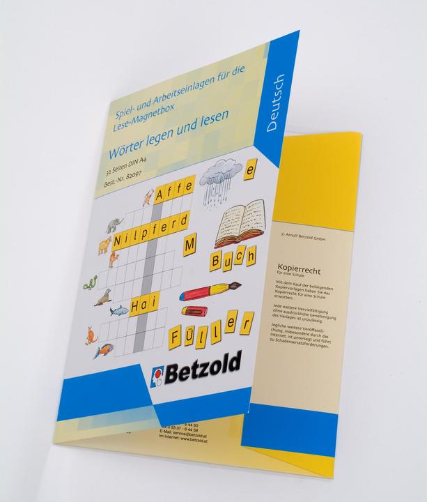 Immagine prodotto Betzold Scatola magnetica di lettura con 32 fogli di lavoro (Tedesco)