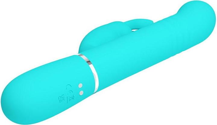 Actual product image Pretty Love Coale Rabbit Vibrator Beads Aqua Green