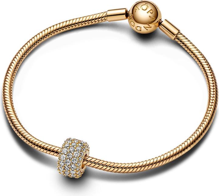 Produktbild Pandora Funkelndes Dreireihiges Pavé Charm (Metall, Vergoldet)