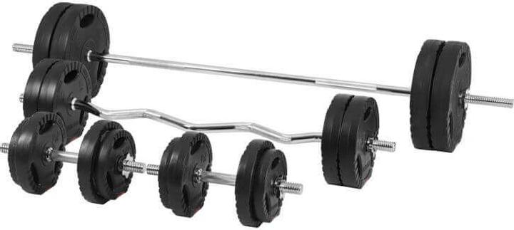 Immagine prodotto Gorilla Sports Set di bilancieri (4 x 1,25 kg, 4 x 2,5 kg, 4 x 5 kg, 4 x 10 kg)