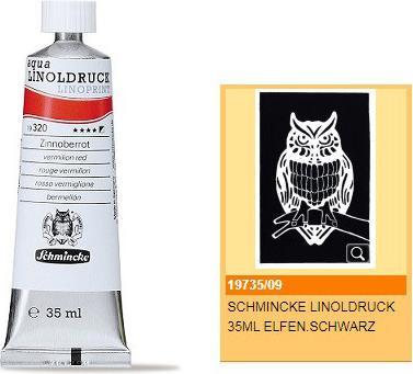 Immagine prodotto Schmincke Inchiostro per linoleum nero avorio (Nero Avorio, 35 ml)