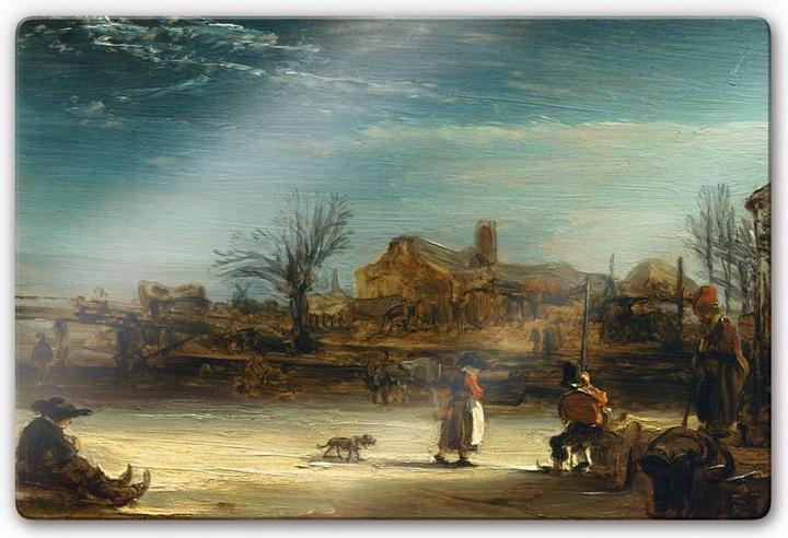 Trenddeko Rembrandt - Paysage d'hiver (60 x 40 cm)