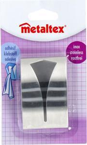 Actual product image Metaltex Self-adhesive hook for fabric Stainless steel