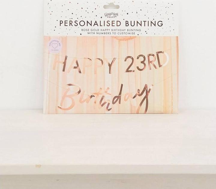 Image du produit Ginger Ray Guirlande personnalisée Happy Birthday