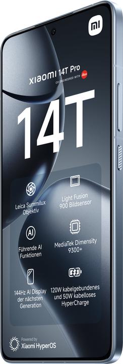Productafbeelding Xiaomi 14T Pro 12GB/512GB (512 GB, Titaanblauw, 6.67", Dubbele SIM, 50 Mpx, 5G)