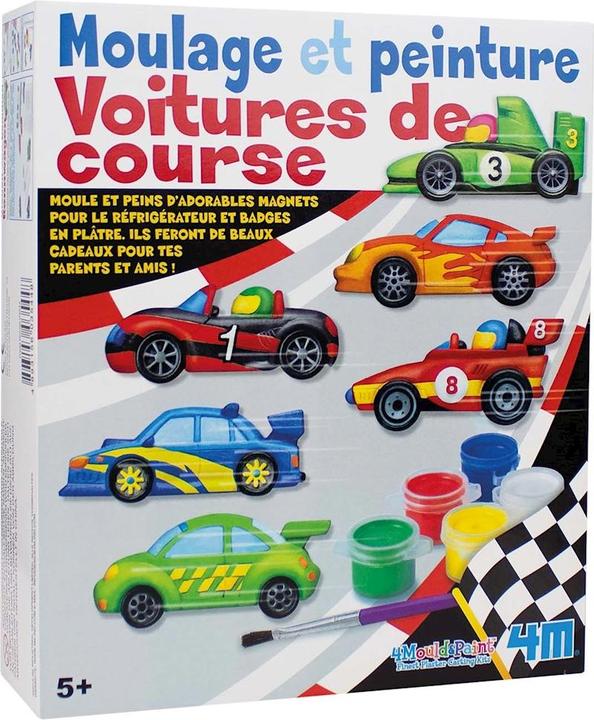 Actual product image 4M Racing car plaster and painting set (mult)