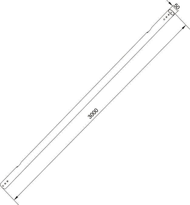Produktbild Multibrackets Verlängerungsrohr 3.0m, zu Pro System, Metall (Verlängerungsrohr)