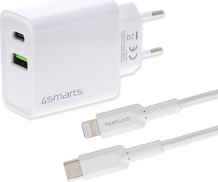 4smarts VoltPlug mit USB Lightning-Kabel (18 W)