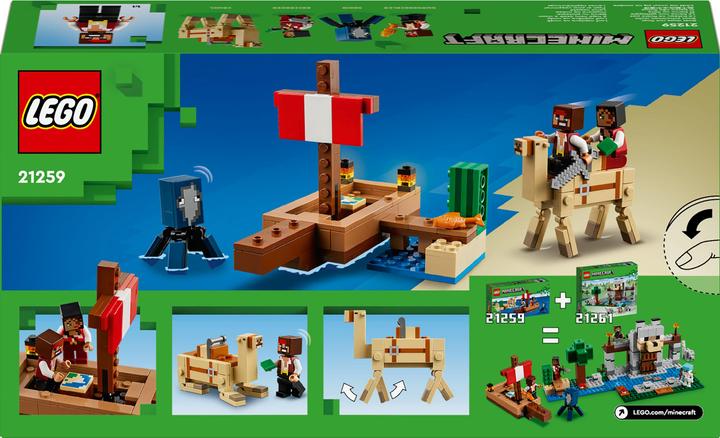 Image du produit LEGO Le voyage en bateau pirate (21259, LEGO Minecraft)