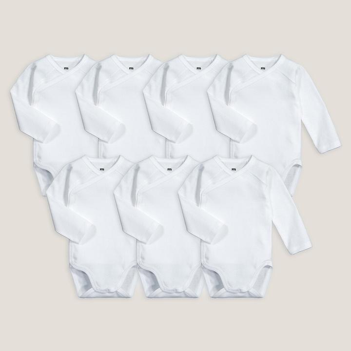 La Redoute Collections 7er-Pack Erstlings-Bodys mit langen Ärmeln