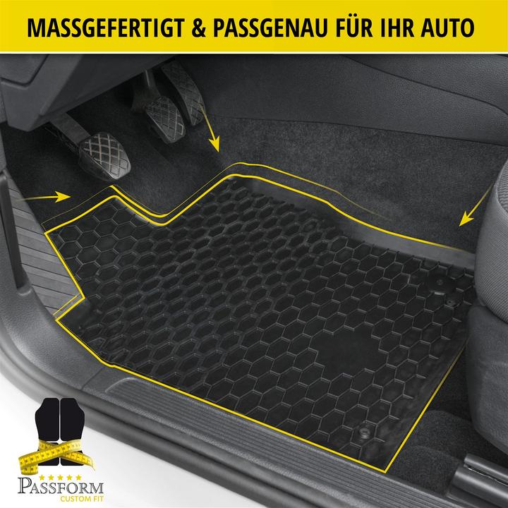 Immagine prodotto Walser Tappetini in gomma adatti per Volvo XC40 (536), 2005-2012, Tappetini auto in gomma (2 tappetini anteriori + 2 tappetini posteriori)
