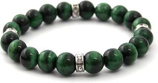 Produktbild Beneto Beaded bracelet made of green tiger eye MINK117 - Length: 19 cm (19 cm)