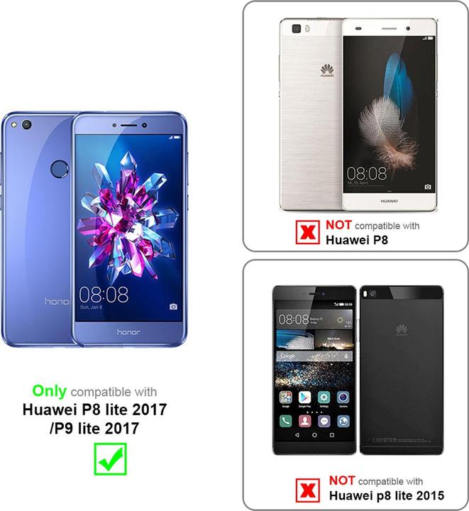 Actual product image Cadorabo TPU Ultra Slim AIR Cover (Huawei P8 Lite (2017), Huawei P9 Lite (2017))