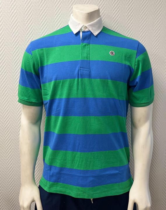 Serge Blanco gestreiftes poloshirt (XL)